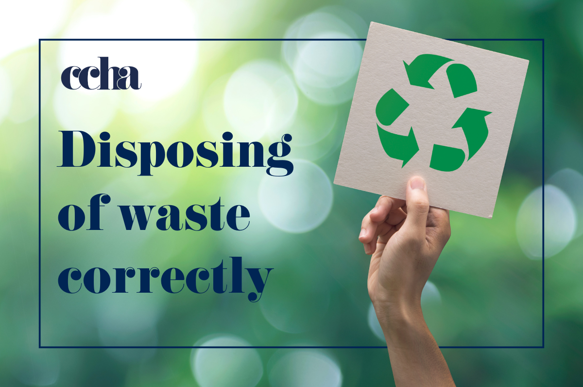 Disposing of waste correctly